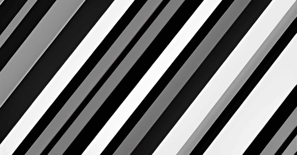 The black and white stripe pattern trend.