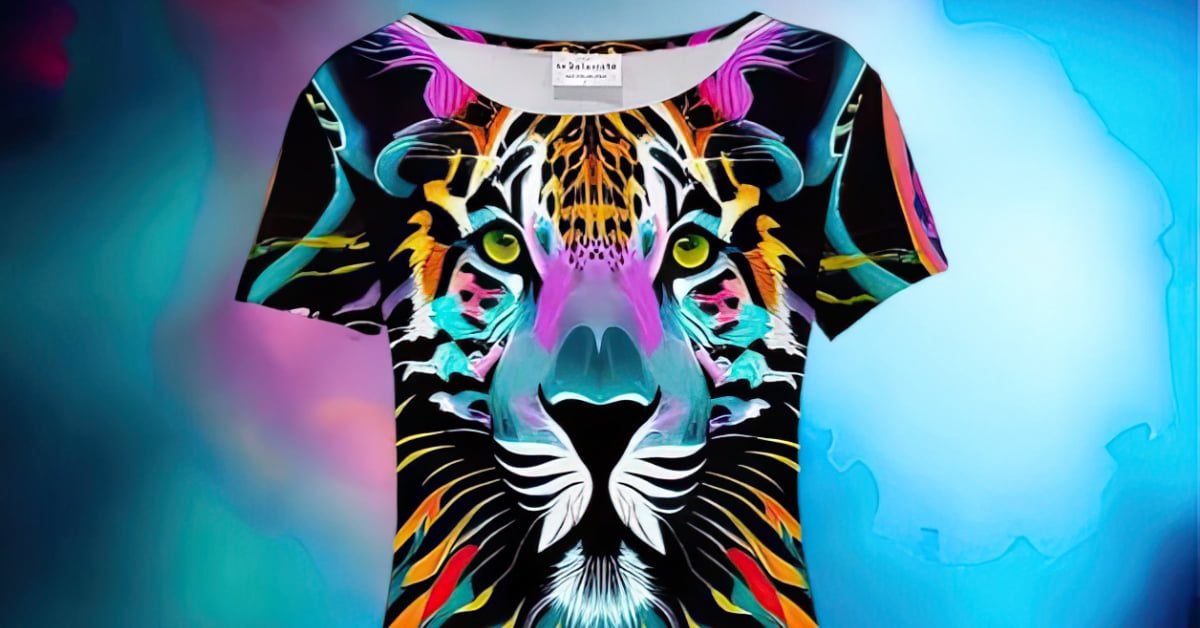 "Leopard Paint" Lady's top design by Teresa Cowley