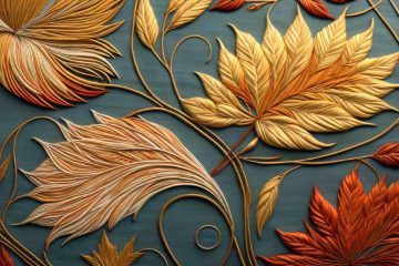 Close up of a combination of digital brush strokes and embroidery texture demonstrates the Textured Wonders surface pattern trend for Fall 2023.