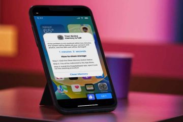 Clean Phone Memory Scam popup message on an iPhone