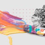 Fusion of contemporary art and graphic design